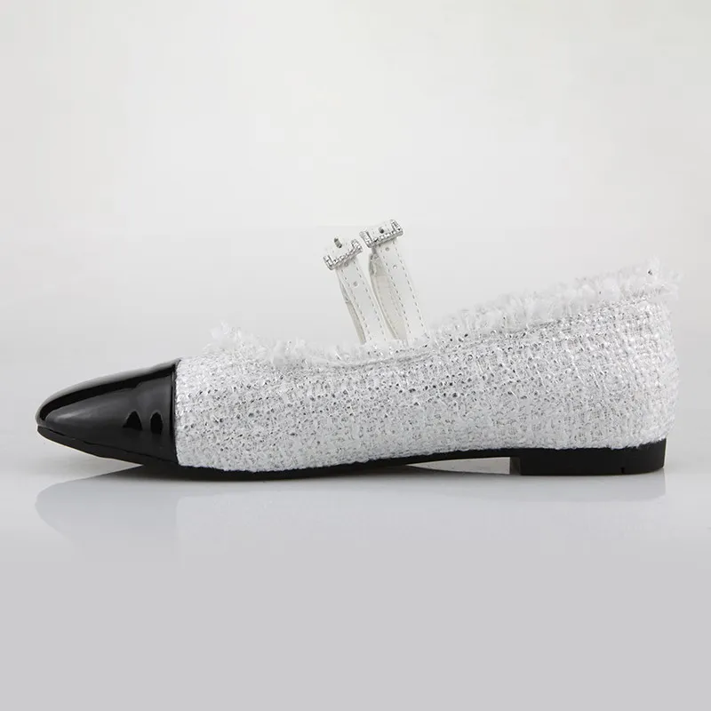 Womens Pointed Toe Flats With Ankle Strap